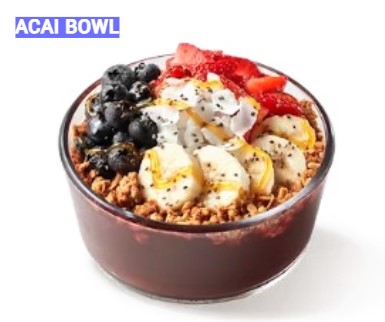 Tropical Smoothie Bowls Menu